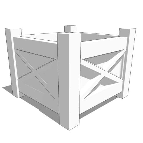 Main Street Premier Composite Square Planter