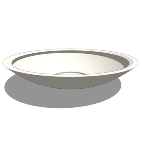 Modern Low Bowl Fiberglass Planter