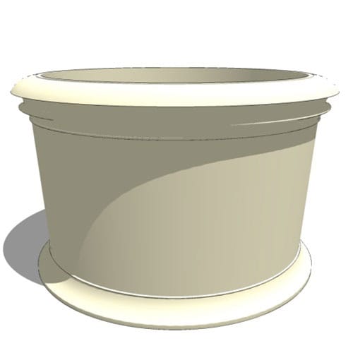 Solerno Fiberglass Round Planters