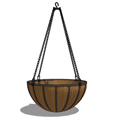 18 Inch Fiberglass Hanging Basket Planter