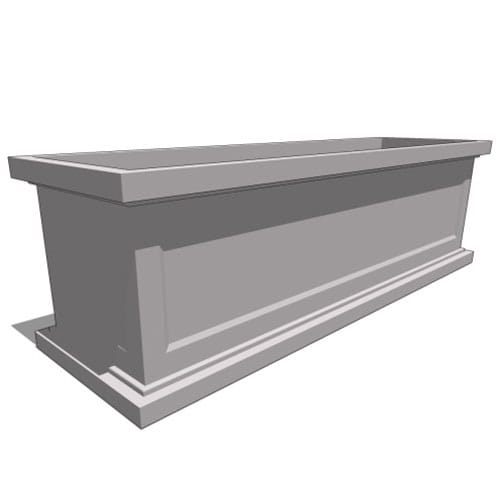 Keswick Fiberglass Square & Rectangular Planter – Single Panel preview 2