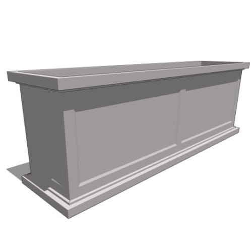 Keswick Fiberglass Square & Rectangular Planter – Double Panel preview 2