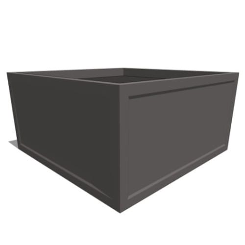 Ashville Fiberglass Square & Rectangular Planter – Single Panel