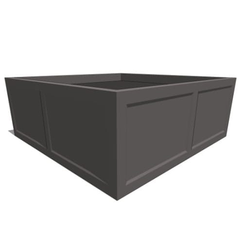 Ashville Fiberglass Square & Rectangle Planter – Double Panel