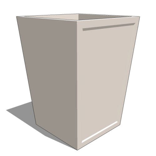 Ashville Fiberglass Tapered Square Planter – Single Panel