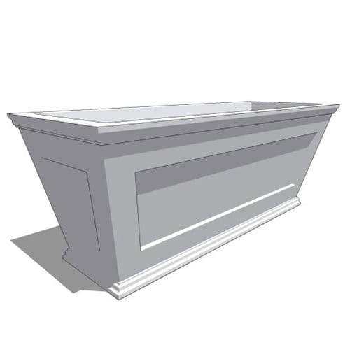 Cape Cod Tapered Rectangular Composite Planter