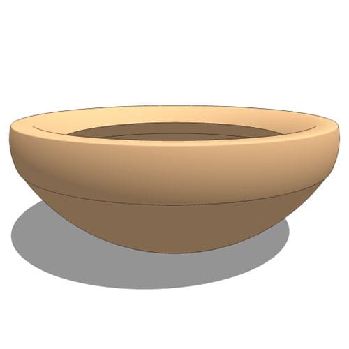 Balboa Fiberglass Low Bowl Planter