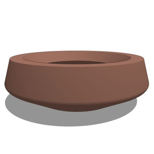 Bristol Fiberglass Low Bowl Planter