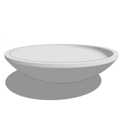 Rosetta Fiberglass Low Bowl Planter