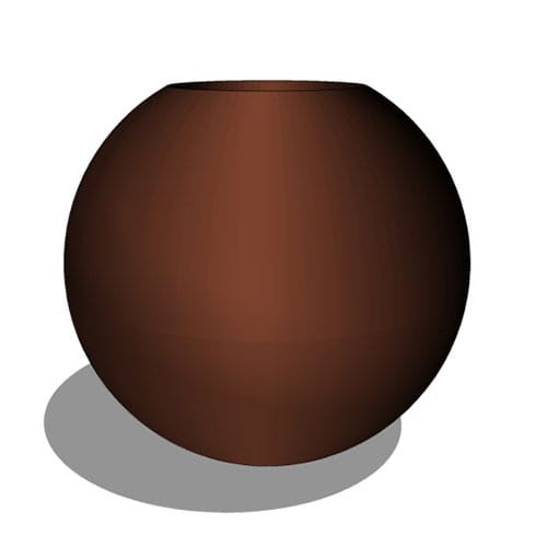 Miro Round Fiberglass Planter