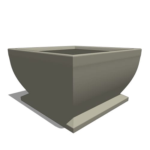 Novara Square Fiberglass Planter