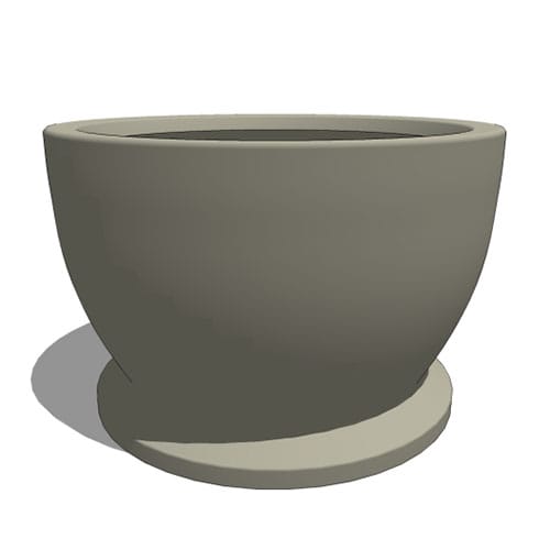 Novara Round Fiberglass Planter
