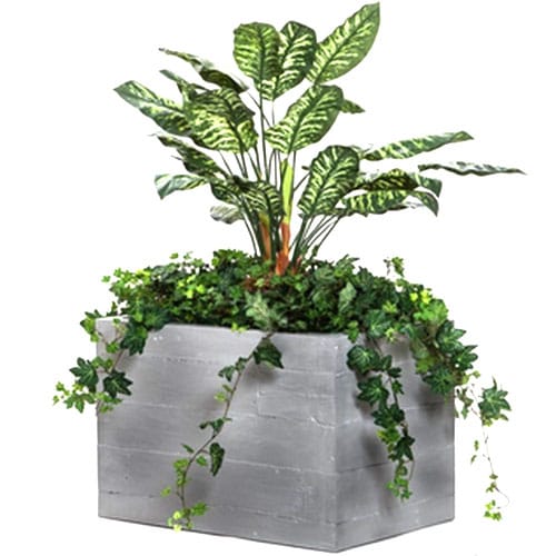 Baxter Square Fiberglass Planter 