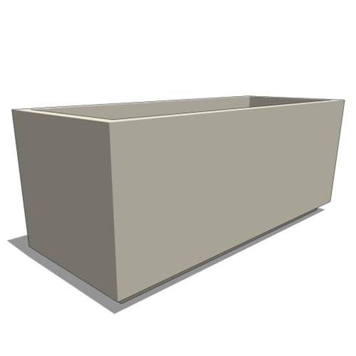 Marek Fiberglass Tapered Rectangle Planter