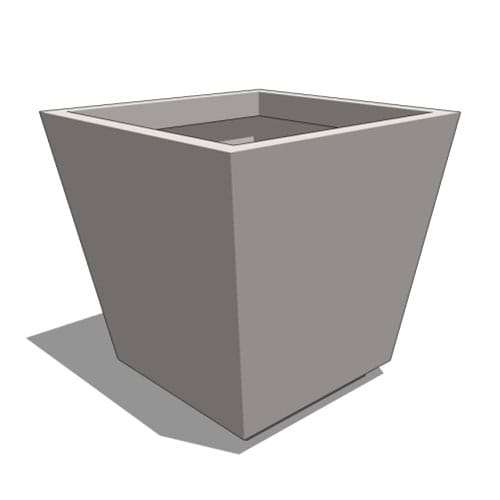 Marek Fiberglass Tapered Square Planter