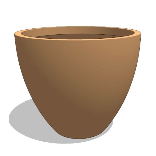 Rocca Round Fiberglass Planter