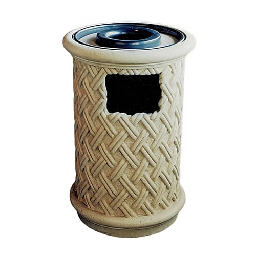 French Basket Ash / Trash Urn (Round)