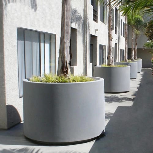 Marek Fiberglass Round Planter