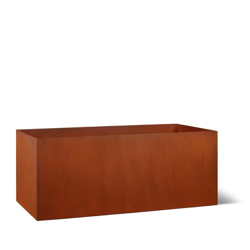 Bioretention Modern Rectangle Corten Steel Planter