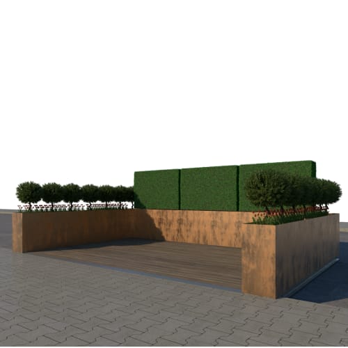 Corten Steel Parklet