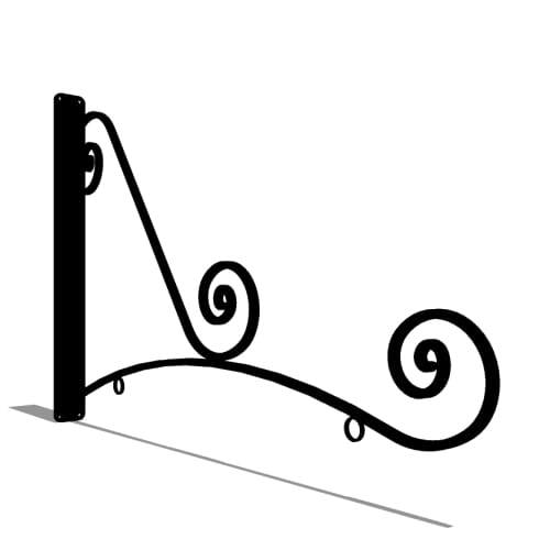 Milano Arch Hanging Blade Sign Bracket