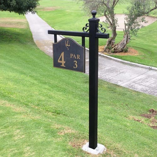Golf Tee Box Marker/Wayfinding/Real Estate Post