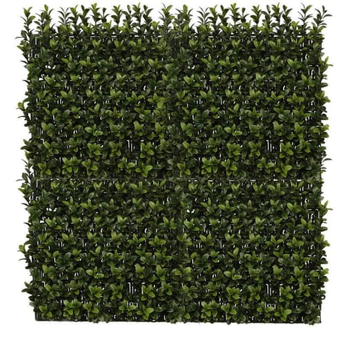 UV Outdoor Rated Duraleaf 10"x10" Boxwood Wall Mat for Signage
