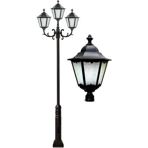 Antique Cast Aluminum Light Post