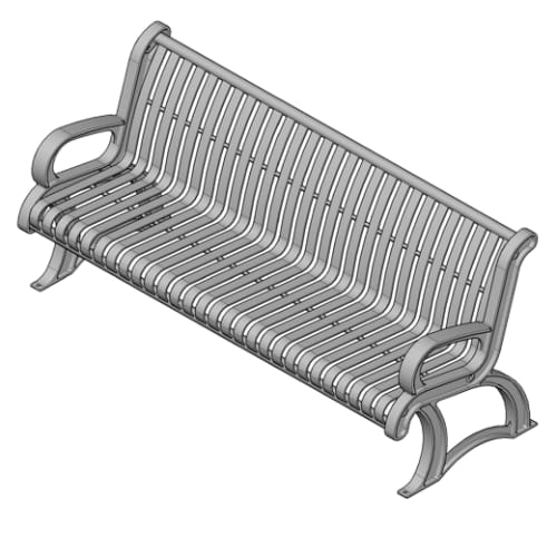 VP4 and VP6 Aluminum Frame Castings and Steel Bench W/ Back