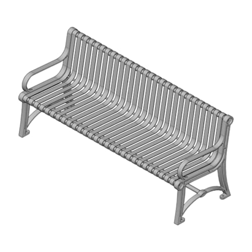 TZ6S -6' Bench w/Back