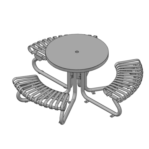 PPR36-S - Premier Portable Steel Picnic Table