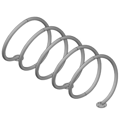 BRBC10 - Coil Bike Rack - 10 Bike
