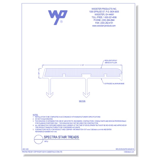 Spectra Stair Tread: WP3J