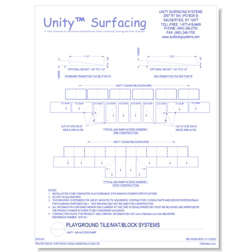 UNITY: ADA Access Ramp, Area Detail