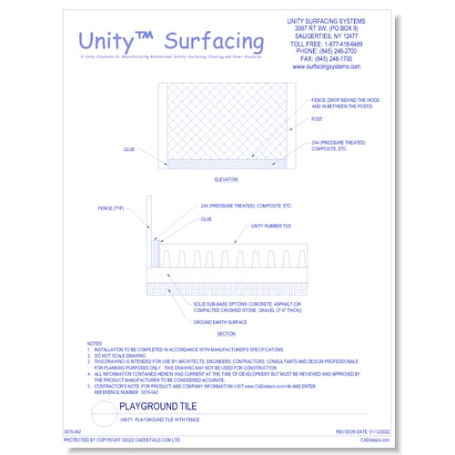 UNITY: Playground Tile with Fence