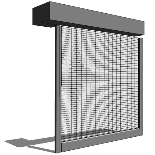Revit: CrossingGard® Grille Door - Between Jamb Mount