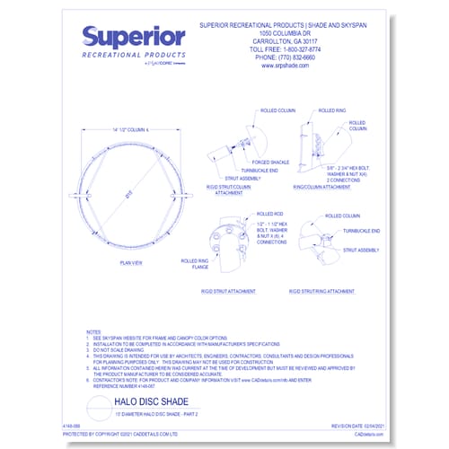 15' Diameter Halo Disc Shade - Part 2