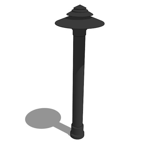 Cyranos 25" Bollard - 12V / Graduated Louvers (BLD651122)
