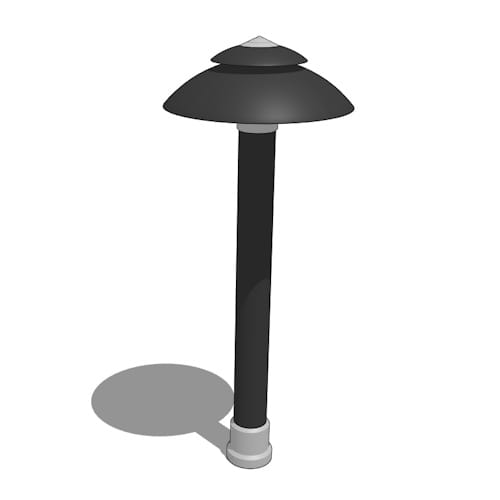 Domus 25" Bollard - 12V / Graduated Louvers (BLD851122)