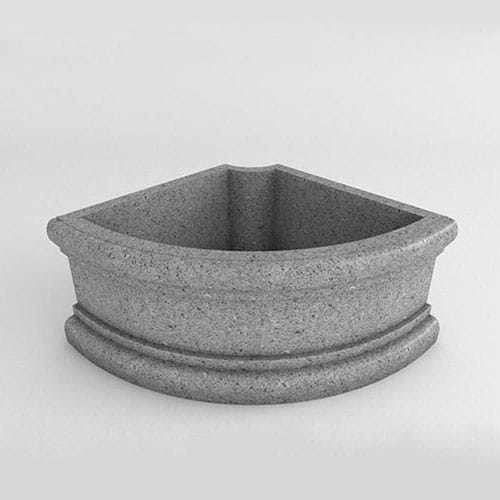 Quarter Circle Planter