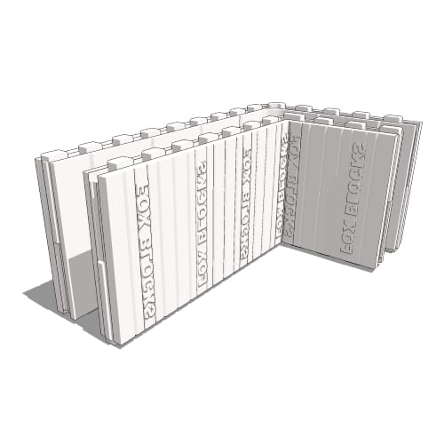 ICF 4" 90-Degree Corner Form