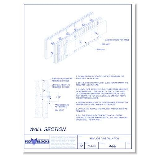 Rim Joist Installation