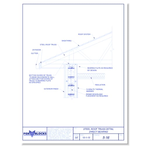Steel Roof Truss Direct Bearing