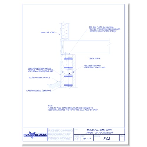 Modular Home on Taper Top