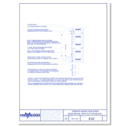 Termite Inspection Strip