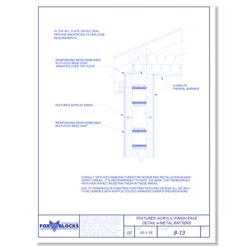TAFS Eave with Metal Rafters