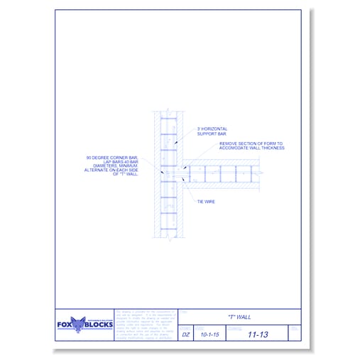 T-Wall in Field Fabricated