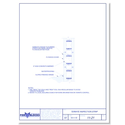 Termite Inspection Strip