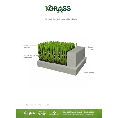 XGrass® Synthetic Turf for Athletic Indoor Fields