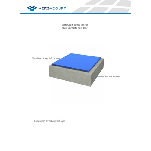 VersaCourt® Speed Indoor Tile - Installation over Concrete SubFloor
